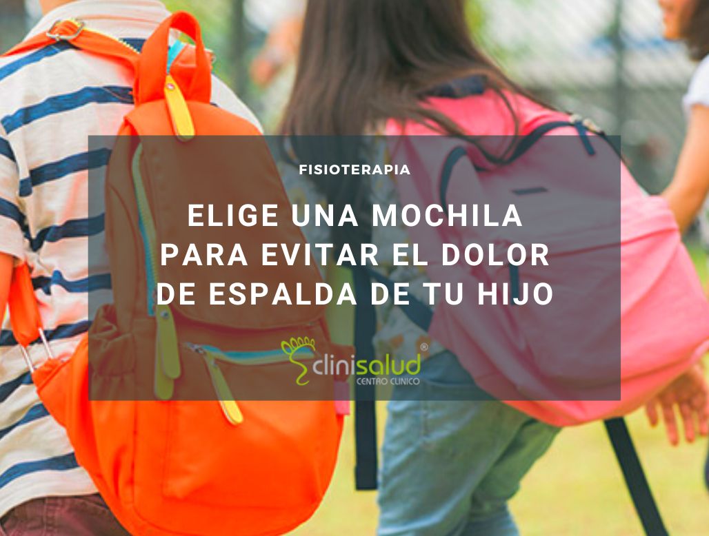 Mochila para evitar el dolor de espalda