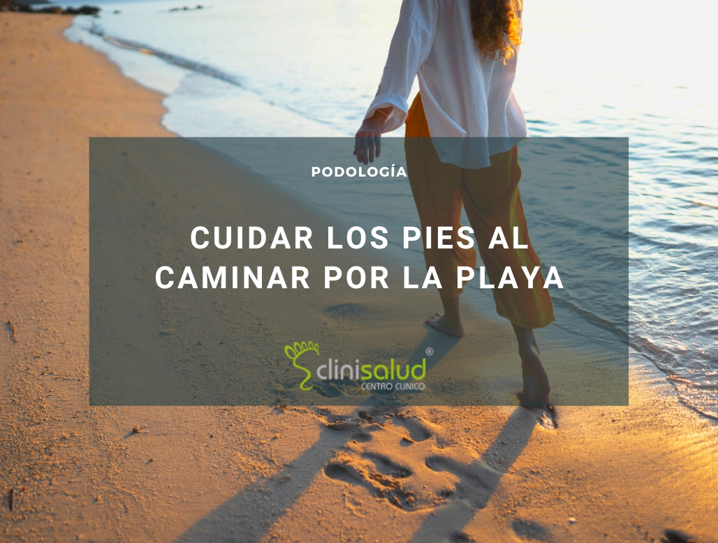 cuidar los pies al caminar por la arena